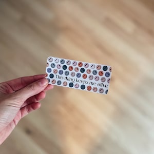 Adesivo per pompa di alimentazione | Ella compatta | Pompa di alimentazione | Alimentazione tramite sondino | - Faccina sorridente