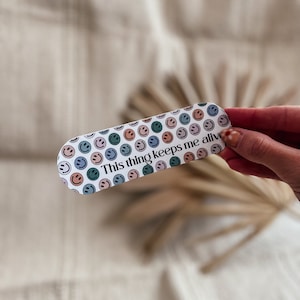 Adesivo per pompa di alimentazione | Nutrici | Flocare | Pompa infinita | Alimentazione tramite sondino | - Faccina sorridente