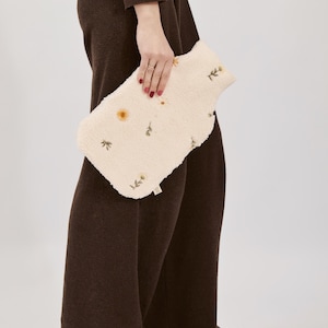 Teddy plush hot water bottle | chronic illness must have | handmade hot water bottle cover - Frieda