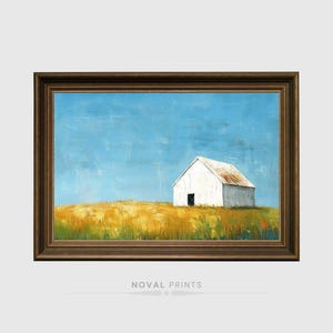 Farm Print, Poster Rustic Landscape Art, Barn Print Wall Art Farmhouse Decor, Country Home Decor, Art Field Printable