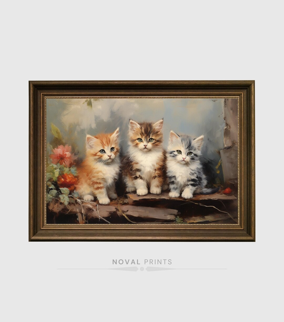 Kitten Wall Art Printable Vintage Cat Nursery Kittens, Girls Room Decor ...