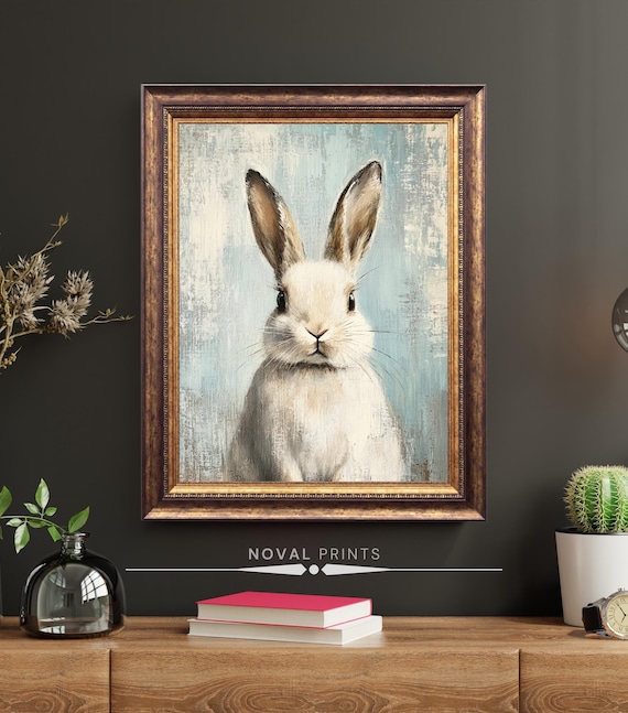 油絵 うさぎ 絵画 うさぎの絵をサラッとイラストにする やっぱり 水彩画