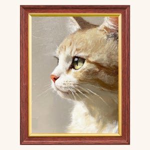 Mini Custom Watercolor Cat Portrait, Cat Memorial, Cat Loss Gift, Cat Lover Gift, Pet Painting, Tiny Paintings, Miniature Painting