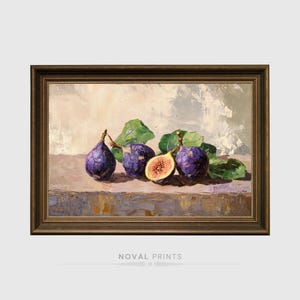Fig Fruit Vintage Art Print, Figs Print, Botanical Poster, Fig Illustration, Boho Artwork, Printable Kitchen Wall Art, Digital Download