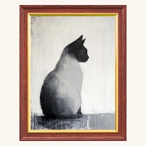Siamese Cat Art, Original Oil Painting, Pet Portrait Painting, Pet Painting, Watercolor Pet Portrait, Pet Memorial Gift