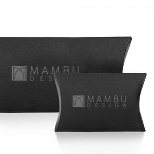 Stylish pillow box gift boxes for handmade jewelry.