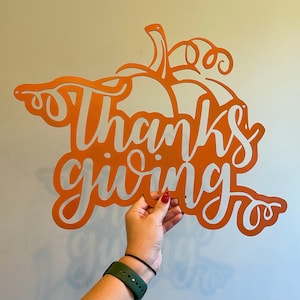 Thanksgiving Metal Sign