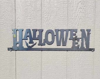 Letrero metálico de Halloween