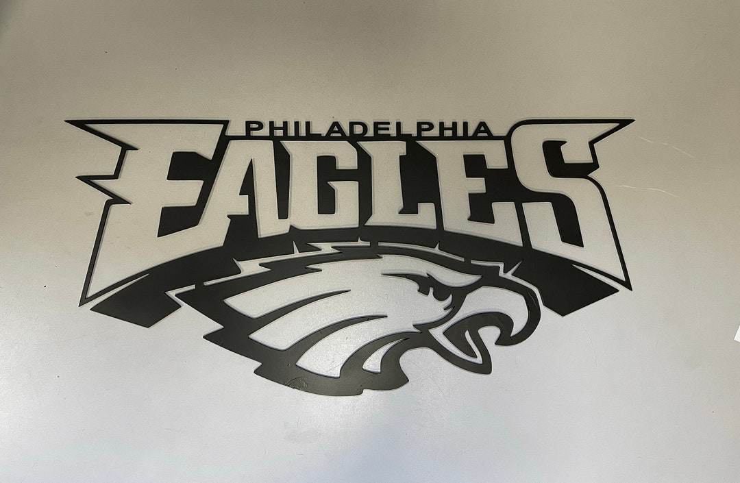 Metal Philly Eagle Full Logo With Eagle Head Etsy