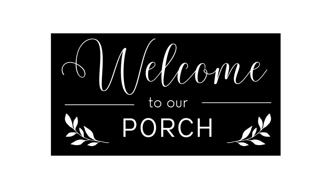to Our Porch Metal Sign Etsy