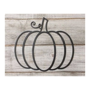Plain Metal Pumpkin- Fall Decor- Halloween Decor - Autumn Decor