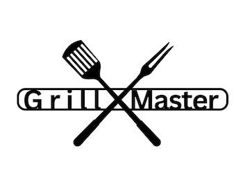 Metall Grill Master-skylt