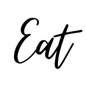 metal &#39;Eat&#39; sign