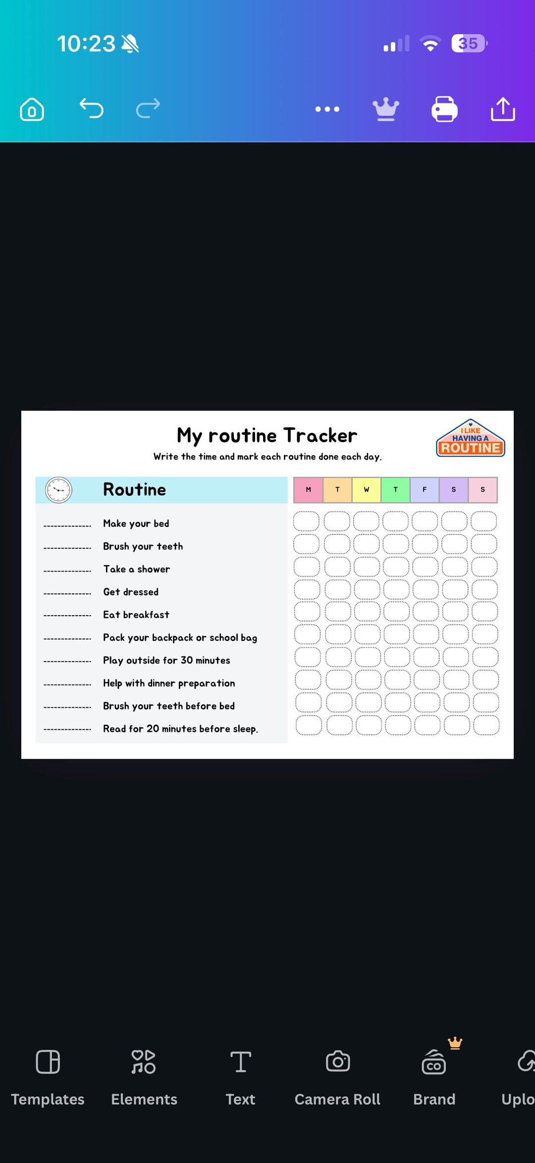 Toddler Routine Planner Printable PDF - Etsy