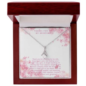 Colar para madrinha de casamento: presente de agradecimento para despedida de solteira