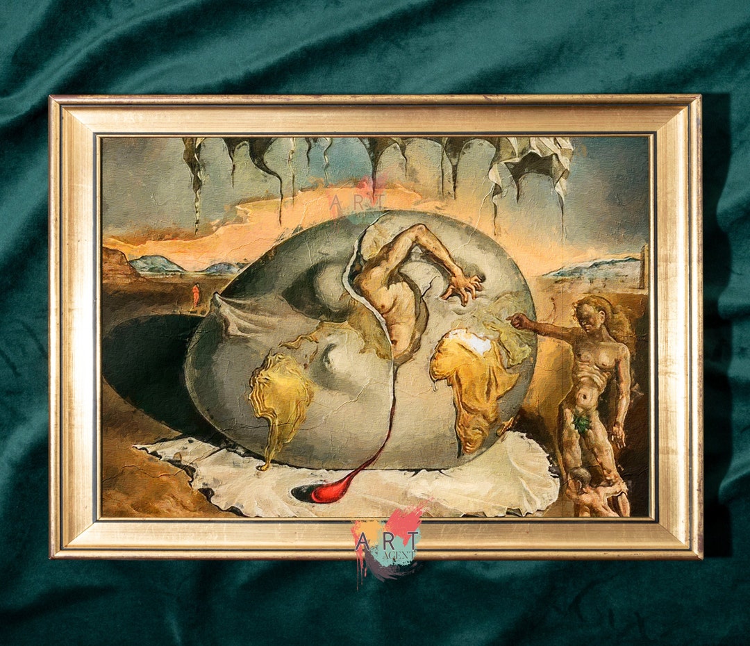 Salvador Dali Artwork, Geopoliticus Child, Vintage Wall Decor ...