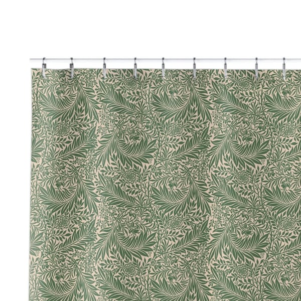 William Morris shower curtain - floral, flowers, Larkspur, green, arts and crafts, mcm, mid century, craftsman, mission, boho, cottage core