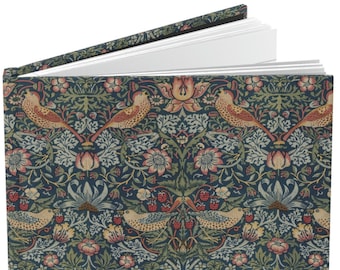 William Morris hardcover journal - 4 designs - gift for mom, mother, Arts and Crafts, matte, notebook, diary, ruled, guestbook, guest book