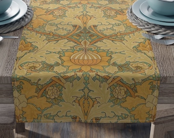 William Morris table runner - St James palace, mcm, floral, mid-century modern, mission, craftsman, arts and crafts, art nouveau