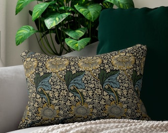 William Morris lumbar pillow - Kennet, couch, sofa, mcm, colonial, mid-century modern, arts and crafts, Craftsman, boho