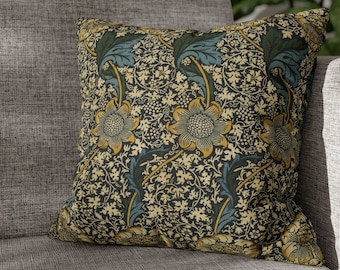 William Morris pillow case - square, Kennet, 4 sizes, floral, mcm, arts and crafts, craftsman, mission, flowers, mid-century modern