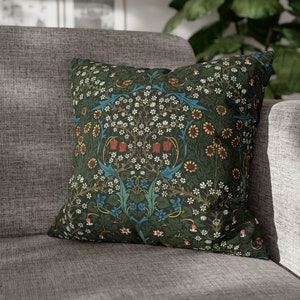 Blackthorne-kussen of -hoes - William Morris, Arts and Crafts, Craftsman, MCM, midden van de eeuw, bloemen, Dearle, cottage core, art nouveau