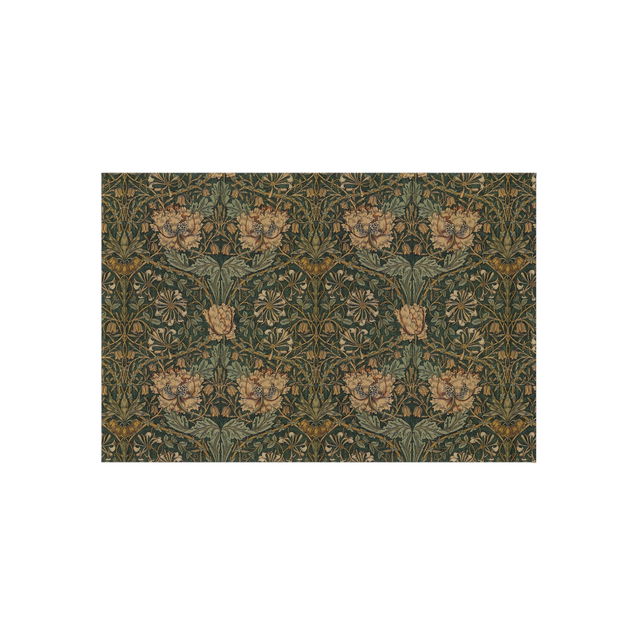 Arts and Crafts Carpets 芸術 工芸 ウィリアムモリス William Morris Honeysuckle Outdoor Rug, Entryway, Medium