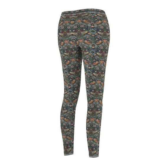 William Morris Leggings Strawberry Thief Birds, Timeless Classic