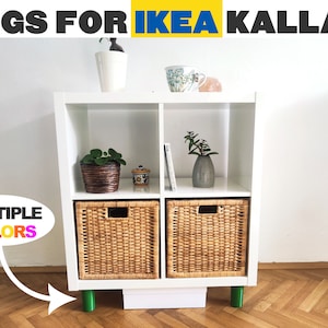 Legs for IKEA Kallax 3D Printed Multiple Colors and shapes | Rounded or Eptagonal