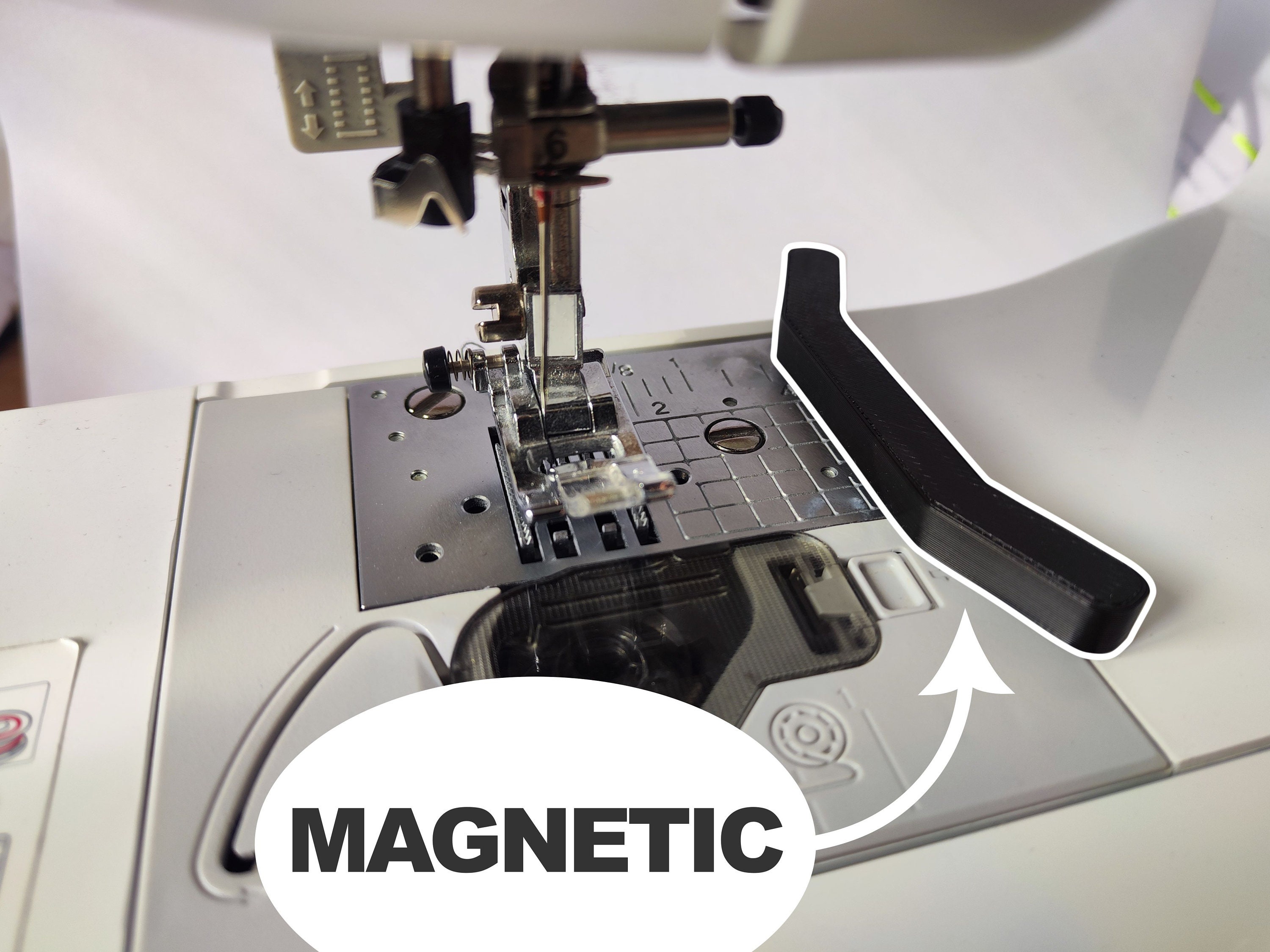 Magnetic Seam Guides 3.7 X 2 X 0.9cm 1.5 X 0.8 X 0.4in Sewing Machine,  Zipper, Tape Measure 