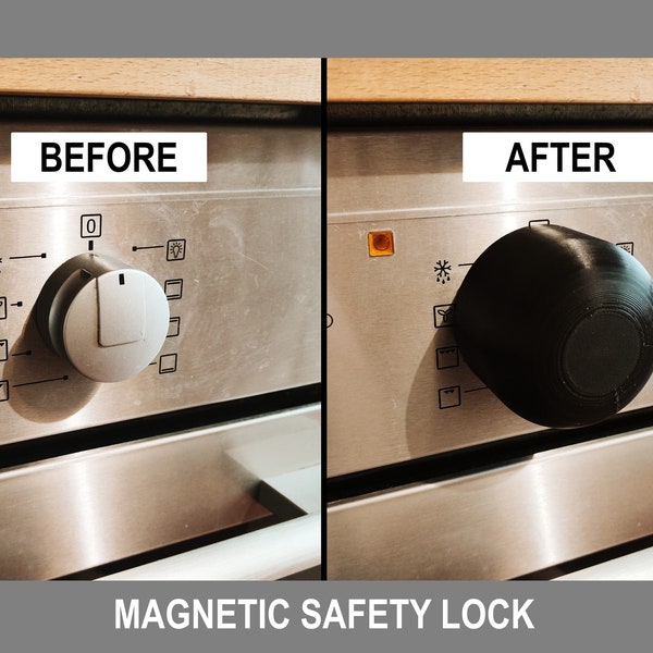 Sécurité du four pour tout-petits, protection du bouton rotatif du lave-vaisselle pour le four, protection magnétique
