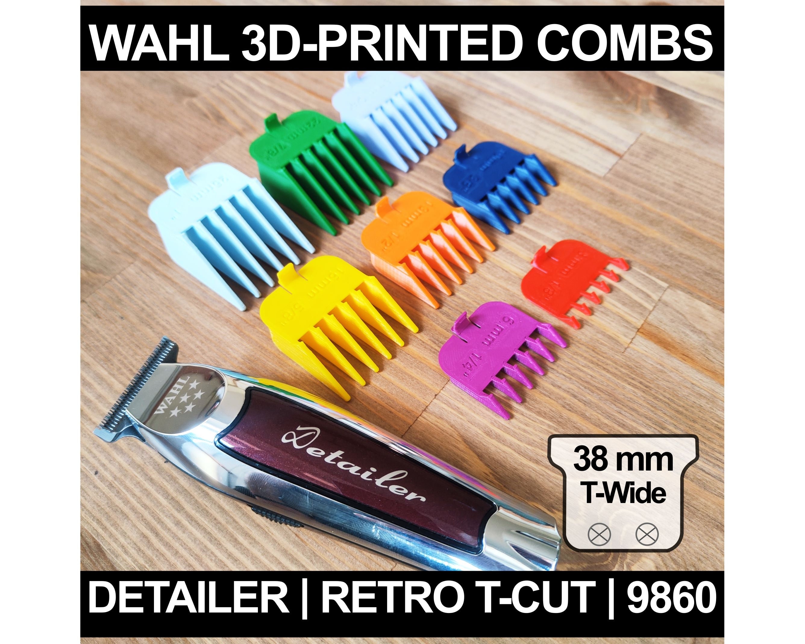 Wahl Trimmer Comb Attachment: 3D Printed Clipper Guards, All Sizes