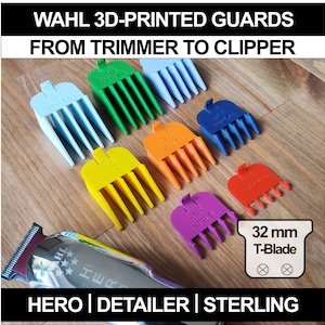 Kämme für Wahl Hero | Detailer (32 mm - 1 1/4 Zoll) Kammaufsätze Haarschneider-Schneidschutzführungen | WAHL-Farben | ALLE Größen