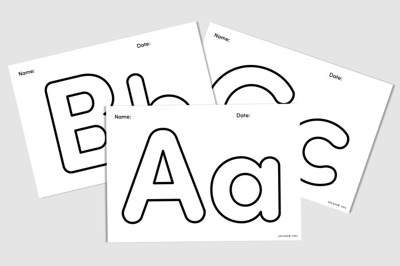 26 Printable Alphabet Colouring Pages Full Page Alphabet Colouring