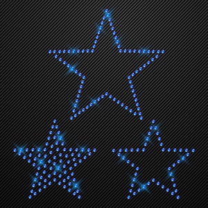 Immagine termoadesiva con strass 3 stelle motivo strass da stirare stelle termoadesive trasferimento termoadesivo con strass motivo termoadesivo stella di cristallo glitter