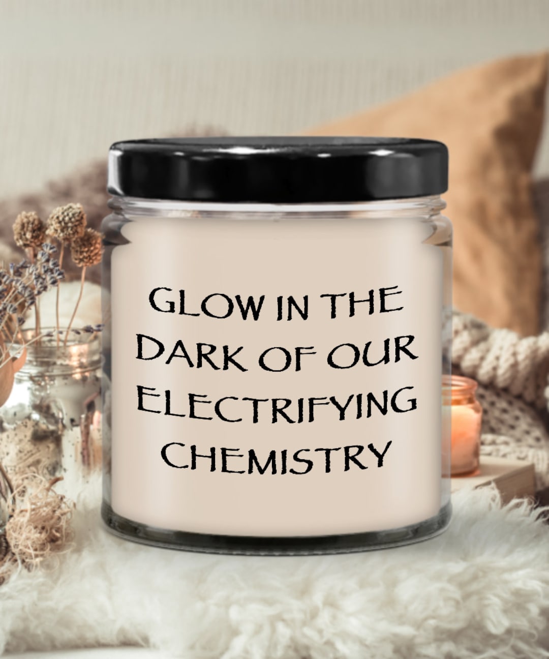 Electrifying Chemistry Scented Candle, Naught Candle, Gifts for Boyfriend, Kinky Candle Gifts