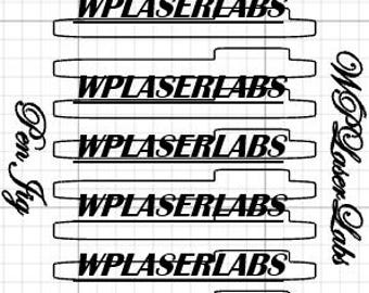 Laserstift-Schablone 20 x 30 cm 12 Stifte, Xtool, XCS, SVG