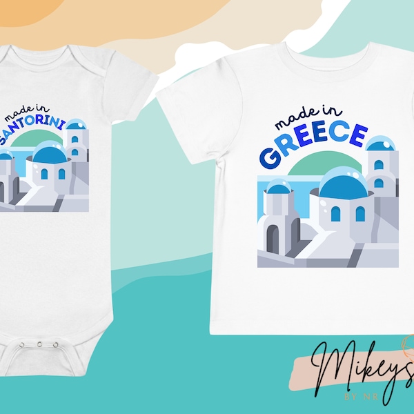 Made in Greece/Custom Island Onesie, Pregnancy Announcement, Custom Onesie, Greece, Greek, Greek Gifts