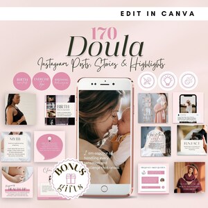 Doula Social Media Templates, Birth Worker Content, Postpartum Doula ...