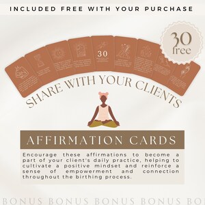 Doula Instagram Posts, Birth Doula Instagram Template, Childbirth Education, Prenatal Social Media, Midwife Content, Canva Template image 7