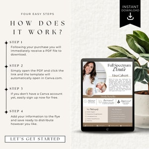 Doula Flyer, Doula Brochure, Doula Business Template, Full Spectrum ...