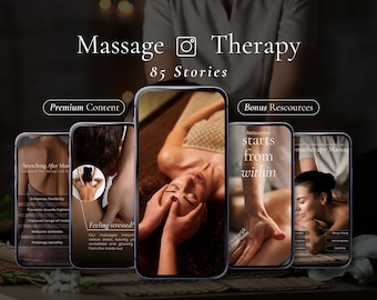 Inlägg för massageterapi i sociala medier, Instagram-inlägg för massageterapeut, marknadsföring av massageterapi, Canva-mall för spa, holistisk varumärkesbyggande för Medspa
