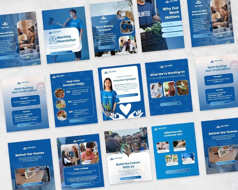Non Profit Social Media Template Canva, Ngos Templates, Donation ...
