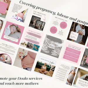 Doula Social Media Templates, Birth Worker Content, Postpartum Doula ...