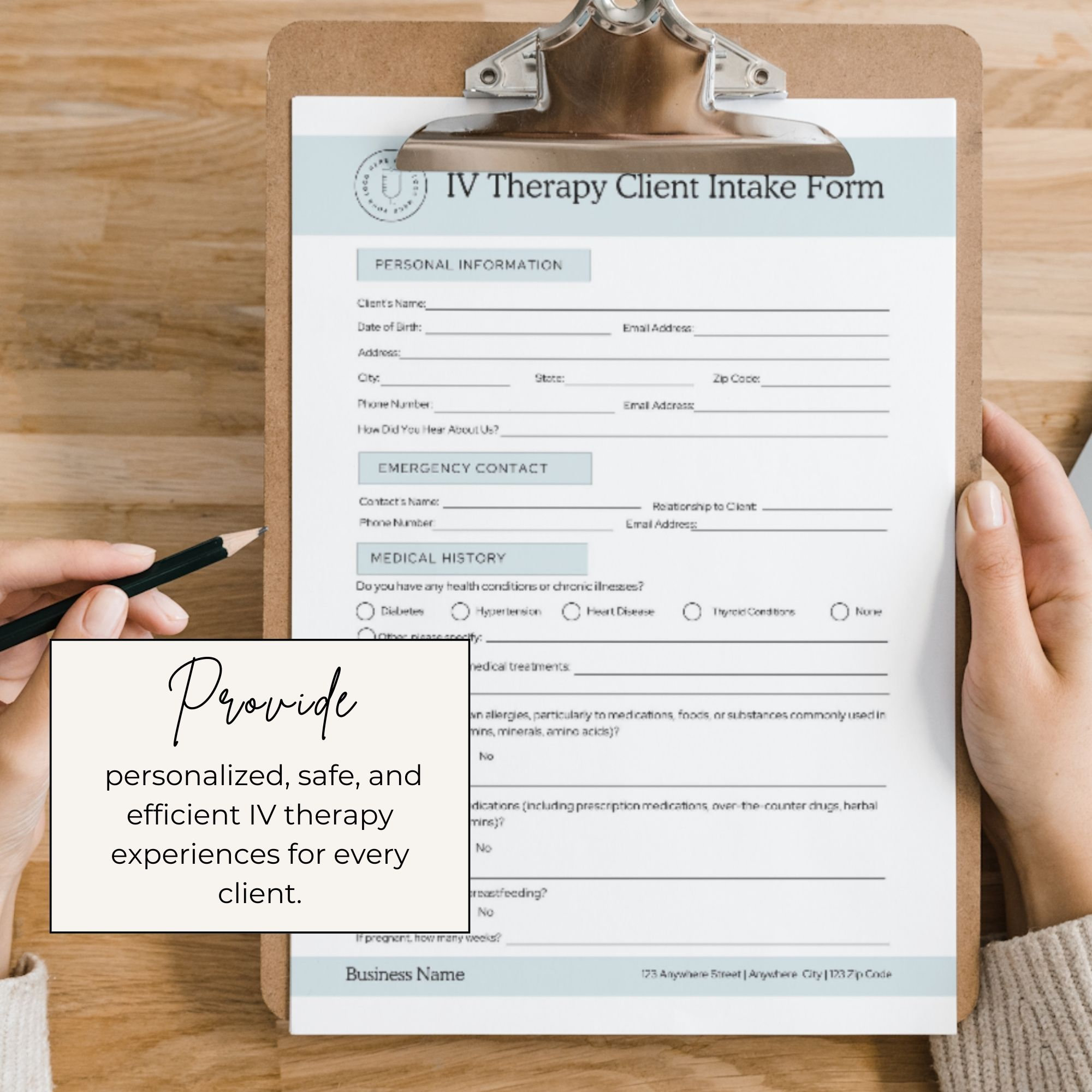 IV Therapy Form, IV Therapy Business, Intravenous Therapy, IV ...