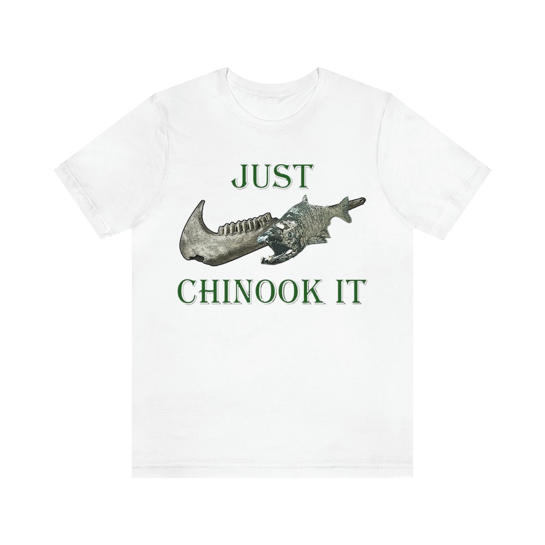Unisex Jersey Just Chinook It Short Sleeve Tee Fishing Art Etsy