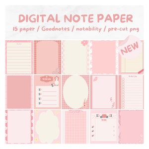 Carta per appunti Sky Goodnotes / 15 diversi disegni di carte, pagine di diario / Download istantaneo / Carta per appunti digitale Goodnotes , Anime , Kawaii