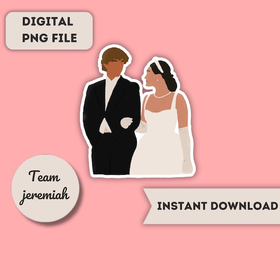 Team Jeremiah Sticker: Summer I Turned Pretty PNG (Digital Download)