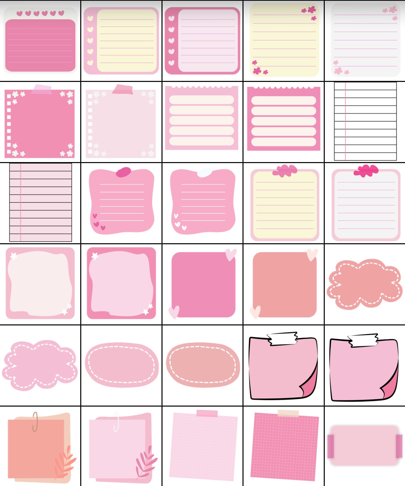200+ Digital Sticky Notes: PNG Goodnotes Planner Stickers (digital ...