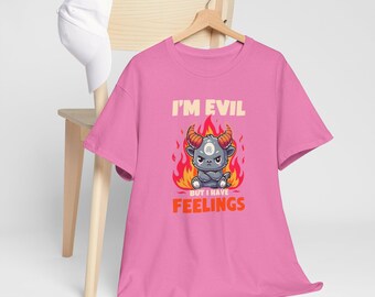 Funny Evil Cat Unisex Tee, Gift for Cat Lovers, Graphic T-Shirt, Trendy Shirt, Best Gift for Her